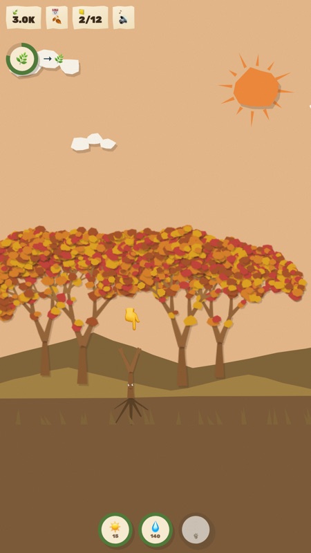 Autumn: a whole garden of trees